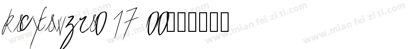 kscytswzrs0 17 00字体转换